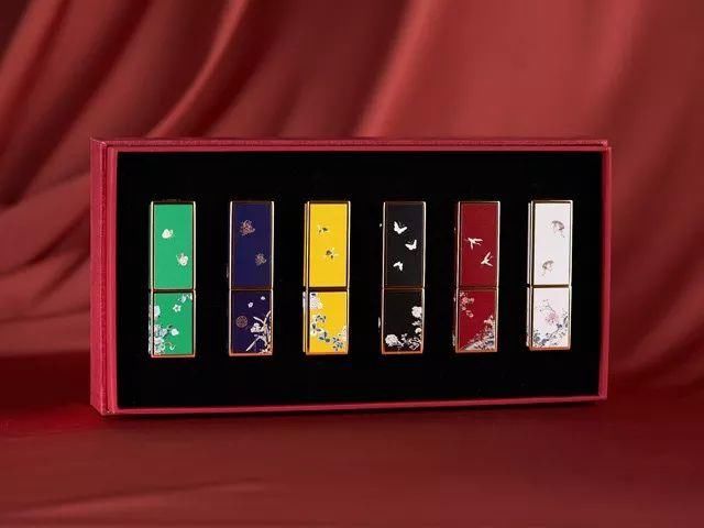 故宫口红礼盒,一次集齐6种颜色