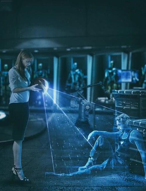 《复联4》概念海报:小辣椒收到钢铁侠的录音,