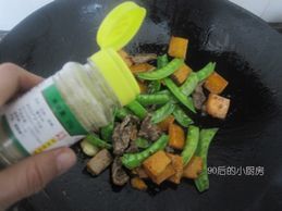 南瓜荷兰豆炒牛肉