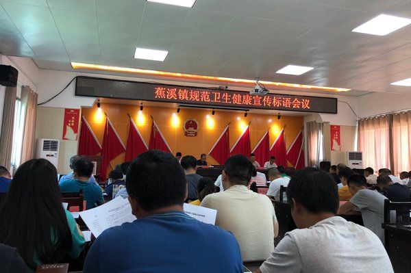 蕉溪镇召开规范卫生健康宣传标语会议