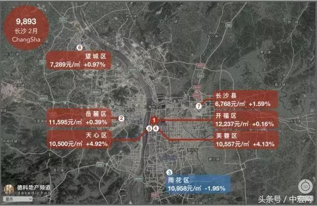 18座热门城市房价地图:上海大涨北京大跌