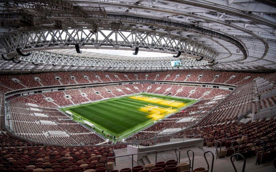 今日揭幕的2018世界杯足球赛,将在这座球场举