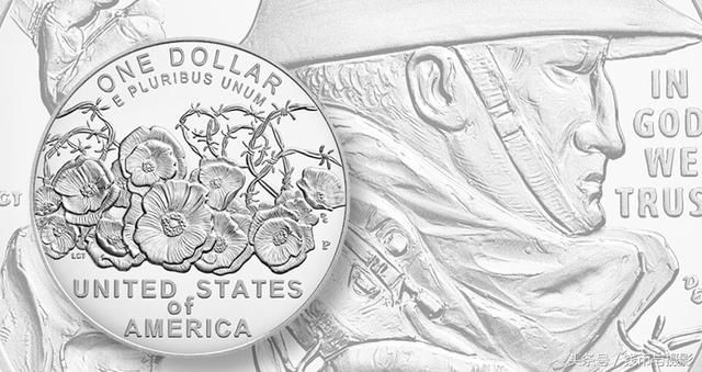 美国铸造一战退伍军人百年纪念精制银币