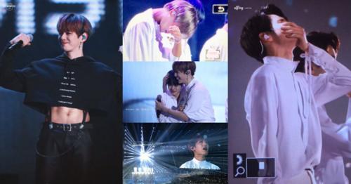 wannaone解散演唱会首场就痛哭姜丹尼尔露腰装晒腹肌