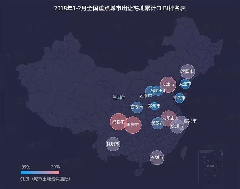 开年全国宅地市场趋于冷清 开发商\＂谨慎\＂拿地