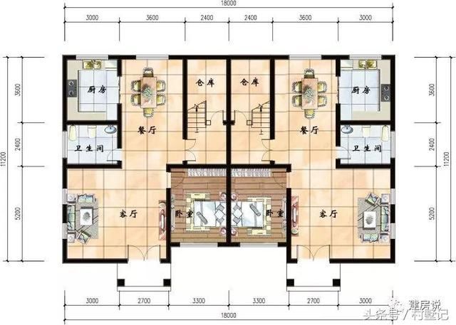 12栋别墅可双拼可独栋，这样建房走出去面子十足