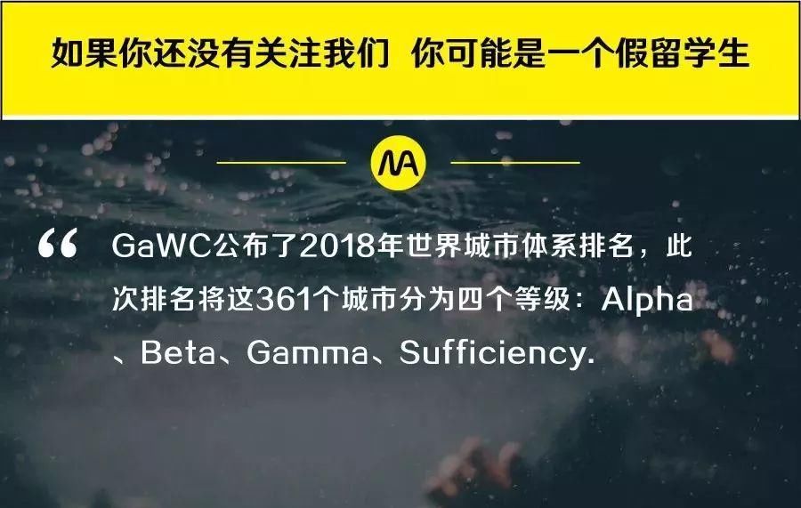 2018最新全球一线城市排名公布!留学生最热门的求职地是?