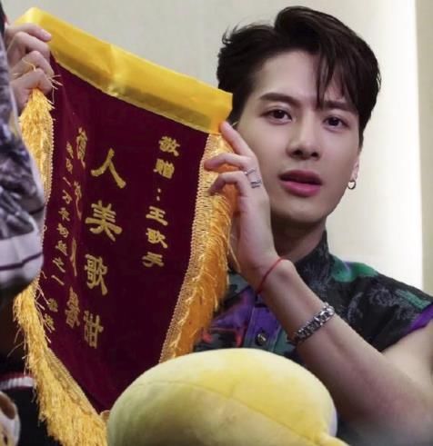 王嘉尔被粉丝送锦旗