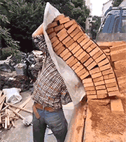 爆笑GIF: 只有养狗的人才懂洗狗的痛!