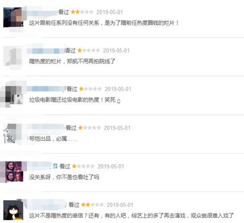 《下一任:前任》实时票房仅次于《复联4》,口