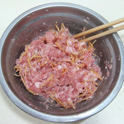 清蒸猪肉银鱼白菜