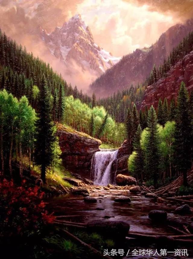 30张超美的美国风光油画