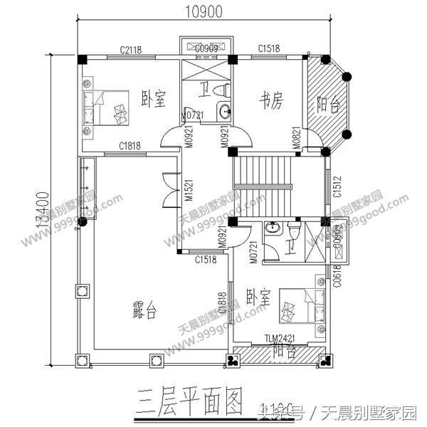 借钱也要盖这栋13.1X13.9米农村别墅，10室3厅有神台美爆全村！