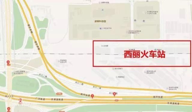 根据深圳地区铁路枢纽总图规划,西丽站定位深圳新的高铁客运综合交通图片