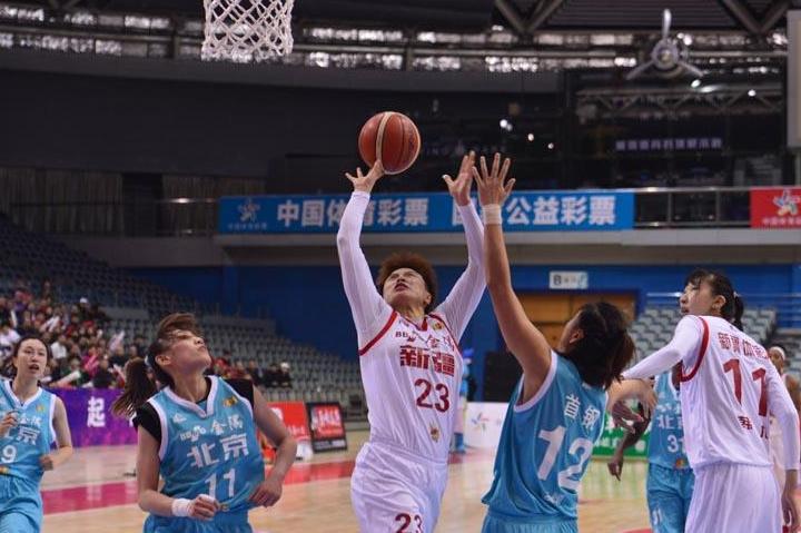 WCBA联赛季后赛第二场 新疆女篮1分惊险胜北
