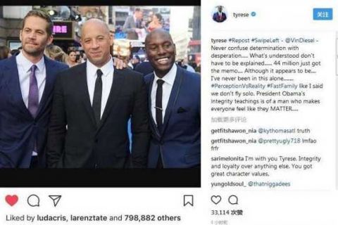 森的《速度与激情》外传,强森回应让人称赞!