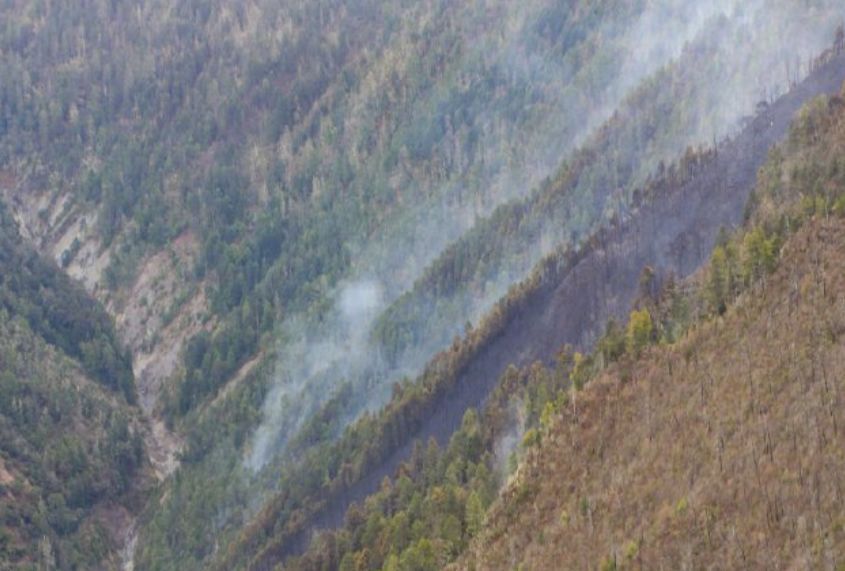 最新:四川木里森林火灾现场航拍图像资料