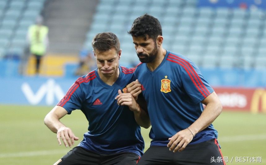 2018世界杯:西班牙国家队对阵葡萄牙比赛前的