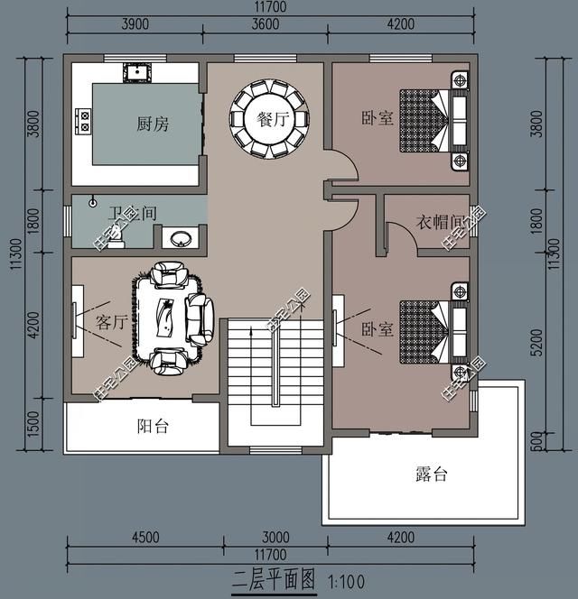 90后农村自建房，现代风格户型6套，含平面图