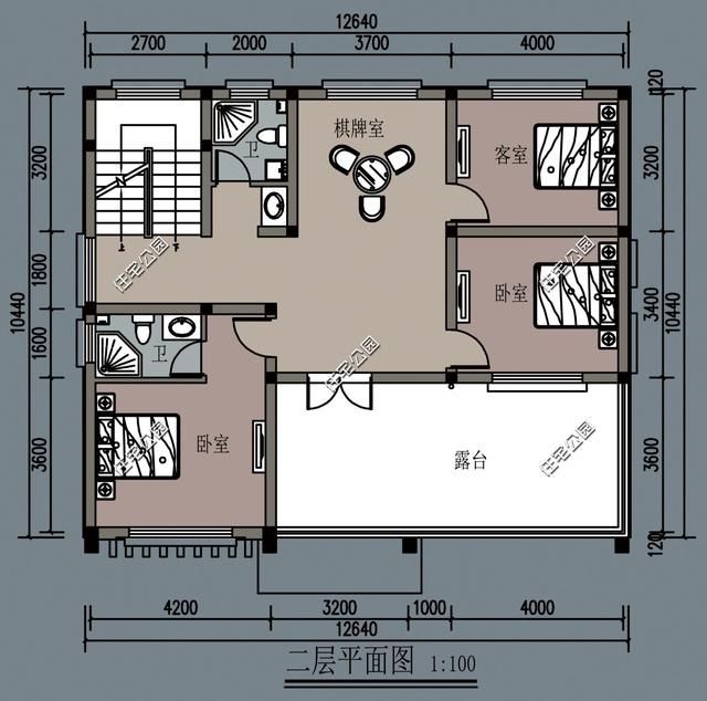 90后农村自建房，现代风格户型6套，含平面图