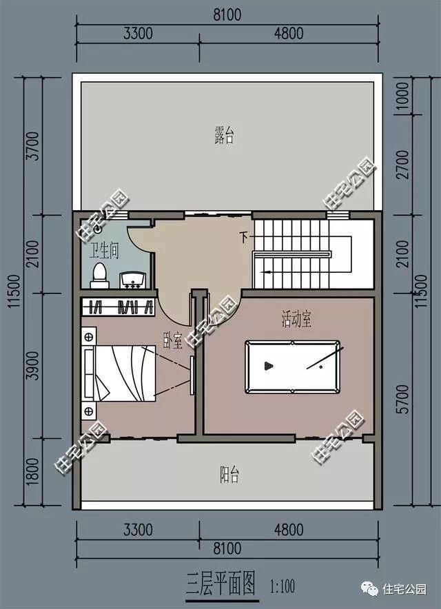 新农村别墅中式民居风，8X11.5米前后采光南方首选，5卧5卫高品质