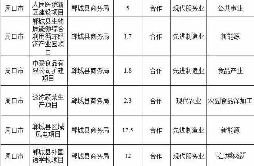 总投资208.9亿！河南公布第一批招商项目名单，郸城占24个！