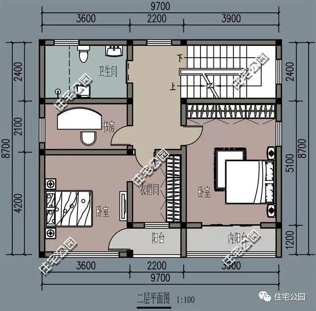 新农村自建9x8米小户型别墅，2种平面布局选1还是选2?