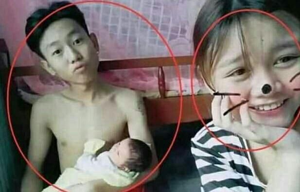 00后当爹了?15岁男孩姐弟恋生下孩子,父母为他们举办婚礼_【今日爆点】