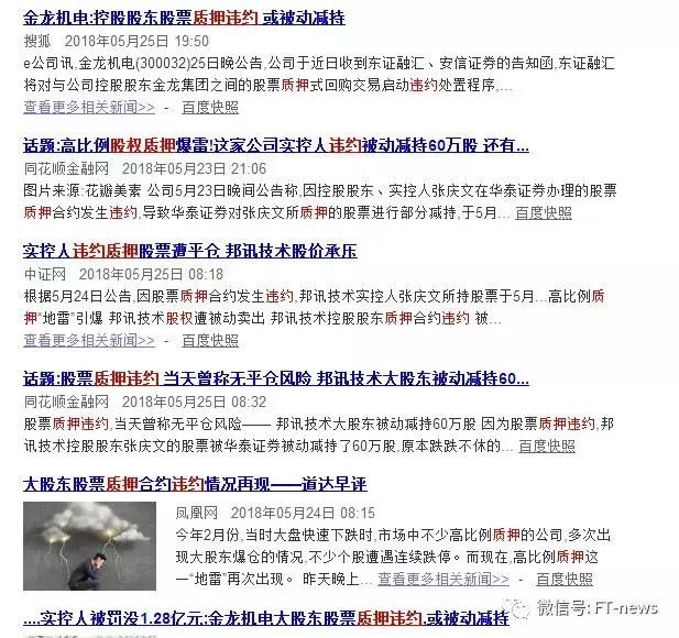 大比例质押或引发清仓式减持 又一波乐视网惨剧重现A股？