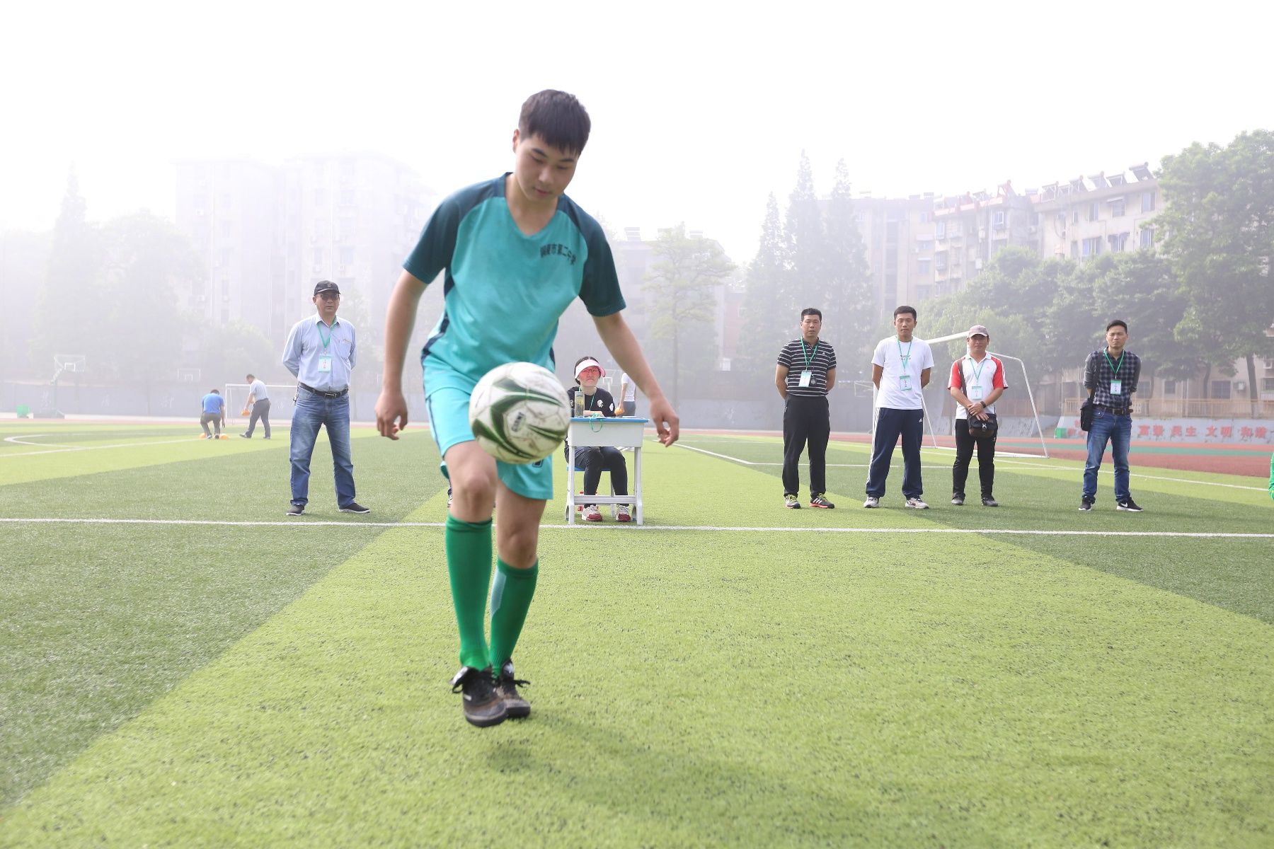 铜陵三中举行市首次足球类中考招生 足球专业