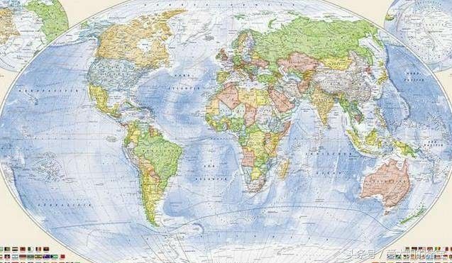 世界上其他国家的世界地图是什么样的,也是以