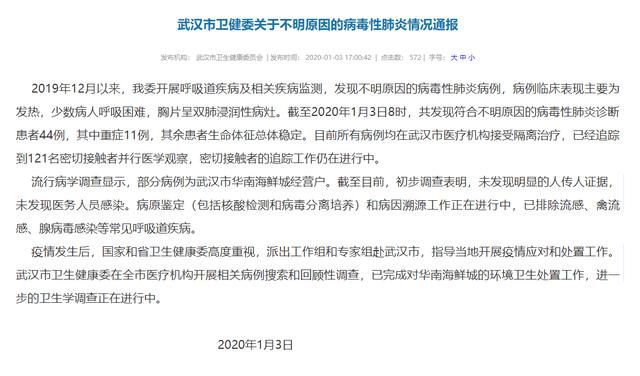 武汉不明病例