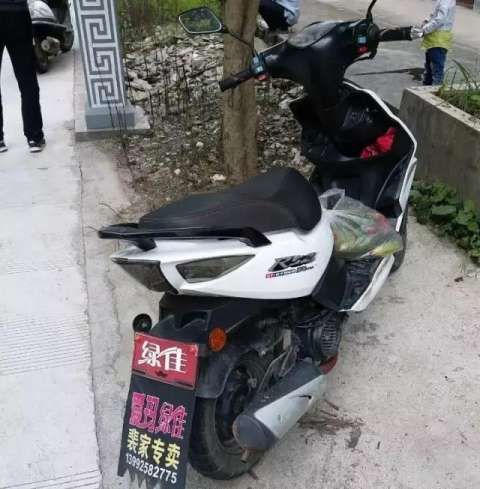 摩托车伪装电动车被交警查扣