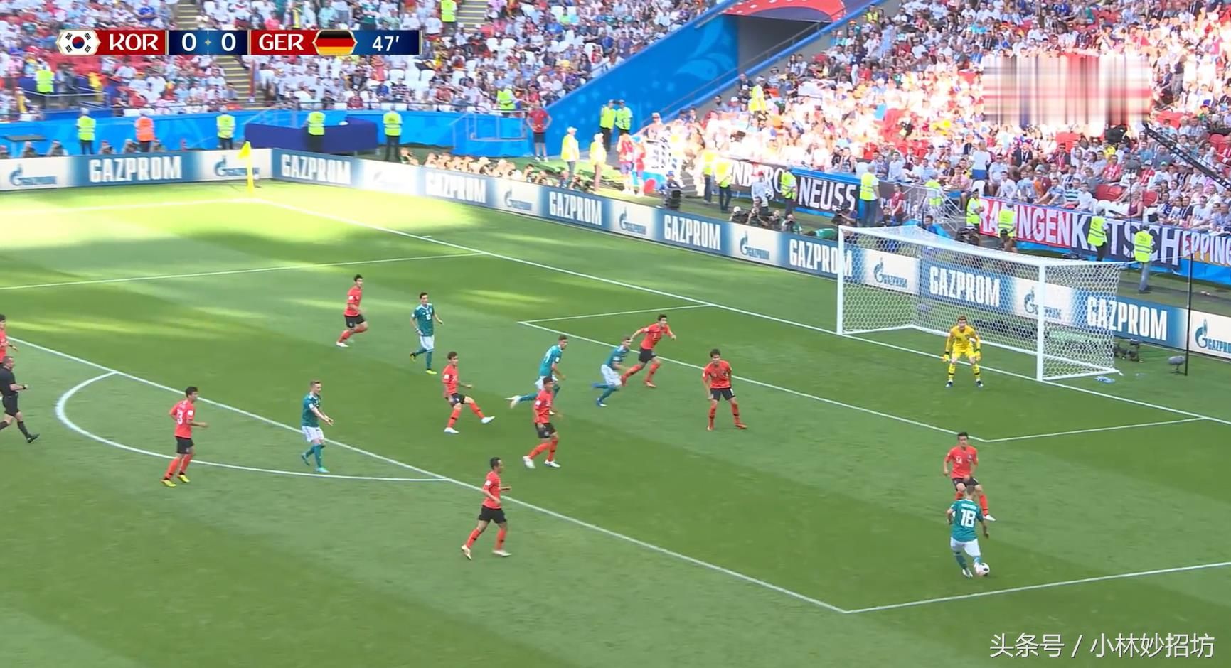 2018世界杯足球对抗赛,韩国VS德国以2:0收尾