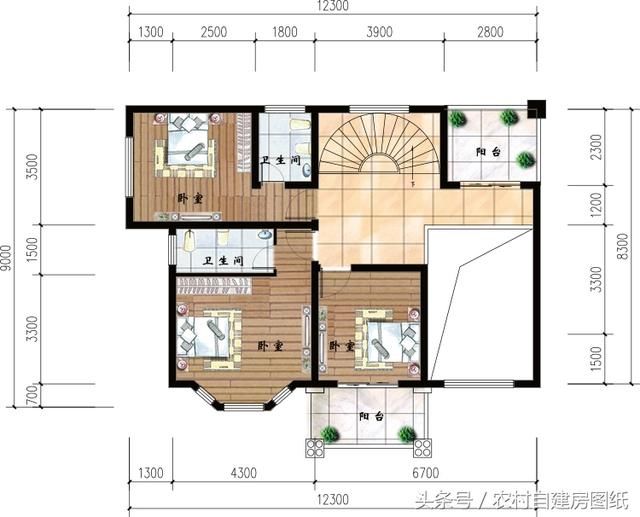 6款农村别墅设计图，带独立厨房有柴火灶，开春建房不用愁了