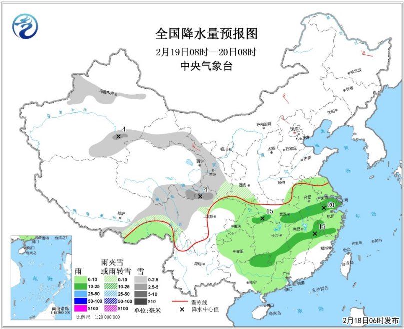 南方地区多阴雨天气20日起我国大部将有冷空气活动