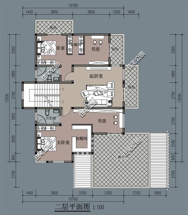 农村别墅户型3套，设计新模式，效果图平面图自由组合