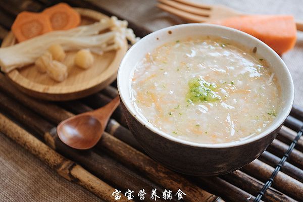 宝宝辅食-干贝青瓜小面汤