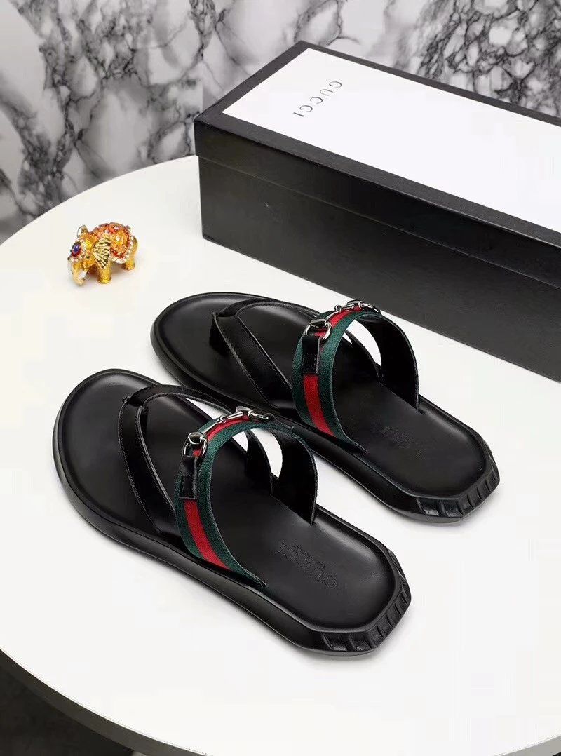 GUCCI 2018夏季最新款男士拖鞋,高端订制款,