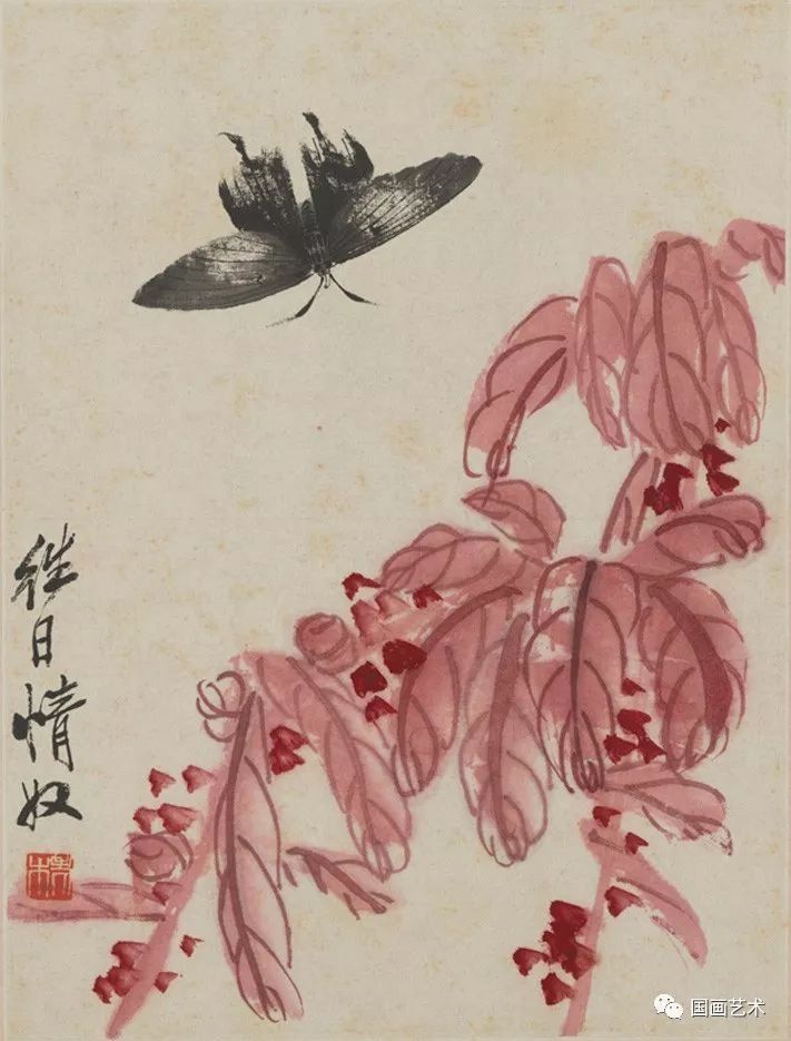 霜叶如花--齐白石雁来红作品北京名士画院 霜叶如花--齐白石雁来红作品北京名士画院