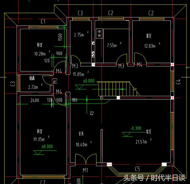 实用的两套两层别墅施工图纸