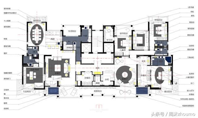 两套打通户型16个方案