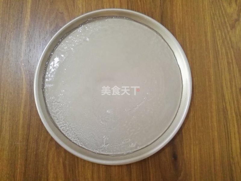 凉皮的简单做法,半碗淀粉一碗水,还不用洗面,三两下就搞定