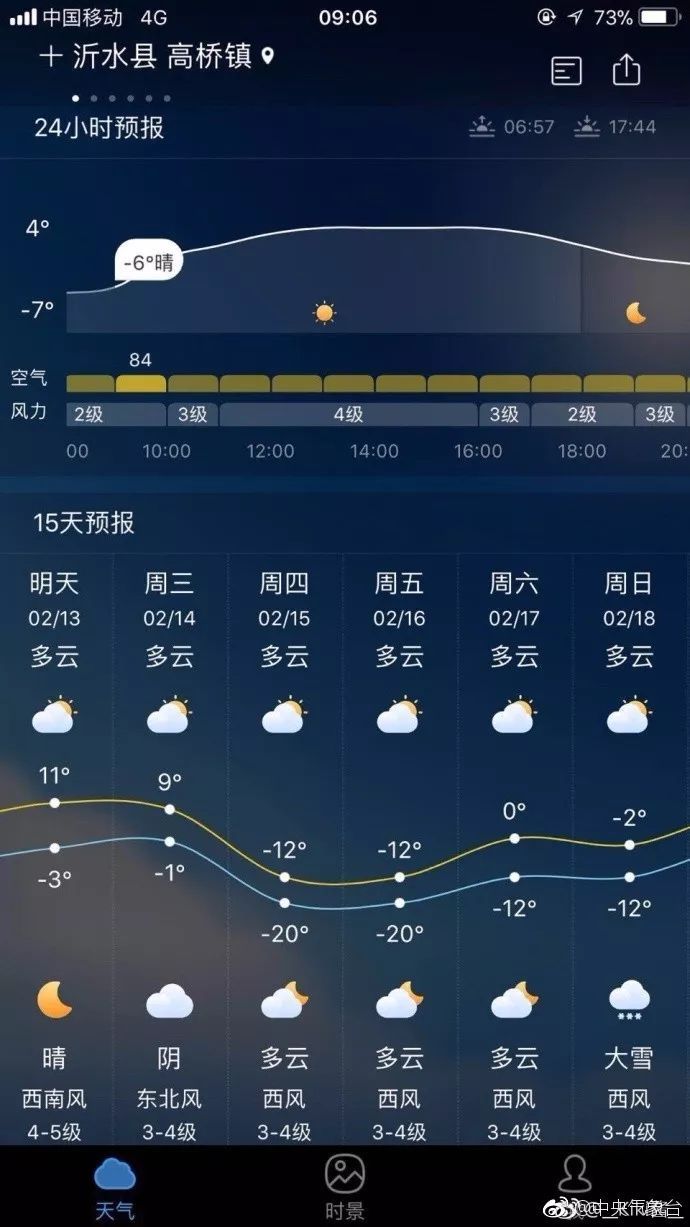 春节临沂气温降至零下18℃?朋友圈炸锅了!中央和临沂气象台回应了