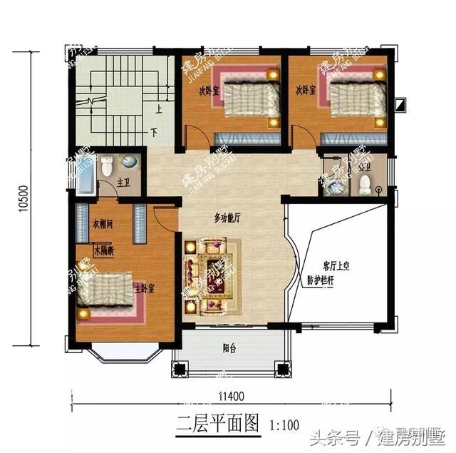 3款面宽11.4米的三层别墅，比美比实用性，都可以并列冠军