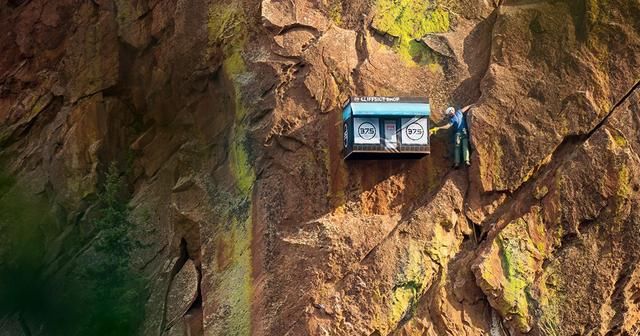 这个最危险的“小卖部”，悬挂在1800米峭壁上，你有勇气去吗？