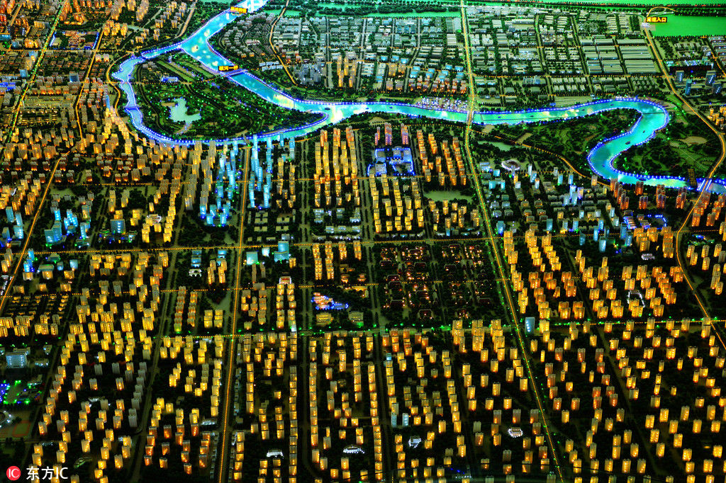 探访安徽颍上规划馆 数字沙盘揽尽这座生态、宜居城市