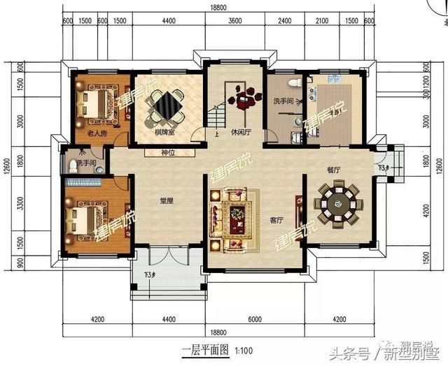 带堂屋的豪华农村别墅,建造它成为村里数一数二的人物