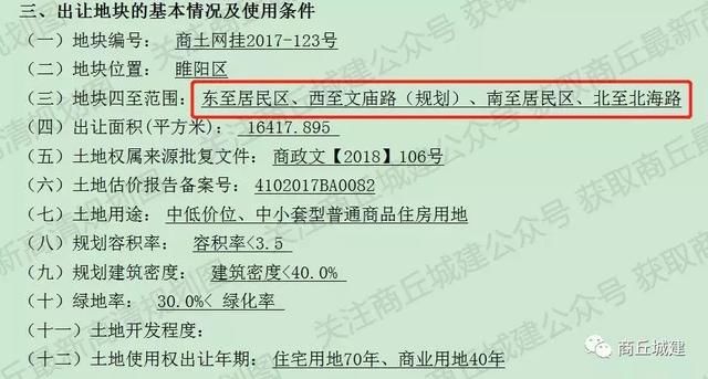 商丘又诞生新地王 每亩价格632万