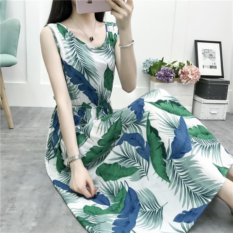 7月刚出炉的棉绸裙火了,好看还不贵,难怪老婆